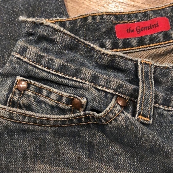 AG Adriano Goldschmied The Gemini Raw Edge bootcut Jeans - Picture 2 of 9